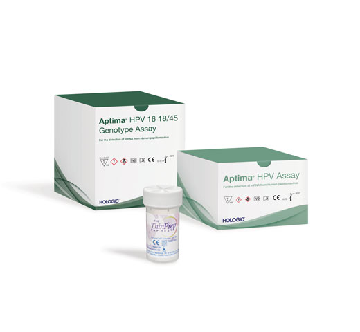 Aptima® HPV assay op witte achtergrond