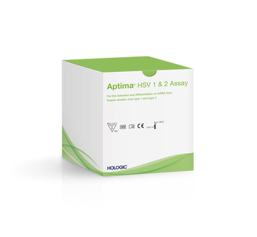 Hologic Aptima® assay voor Herpes Simplex virussen 1 en 2 op witte achtergrond