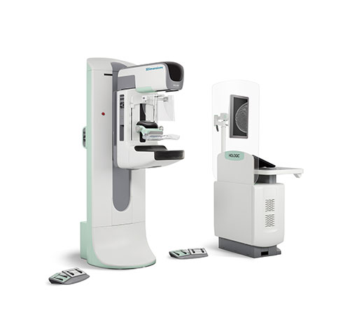 Hologic 3Dimensions™ digital mammografiesysteem op witte achtergrond