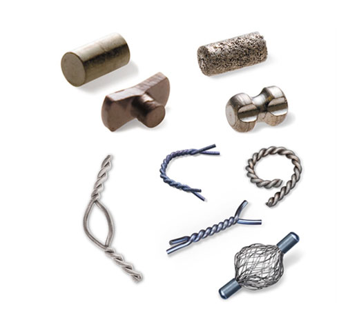 Hologic markeringen van borstbiopsieplaats op witte achtergrond