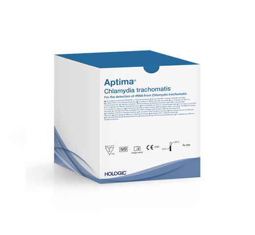 Aptima® Chlamydia trachomatis assay op een witte achtergrond