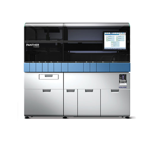 Hologic Panther Fusion® systeem op witte achtergrond
