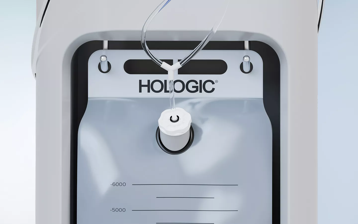 Afvalzakcompartiment op het Fluent Pro Fluid Management Systeem