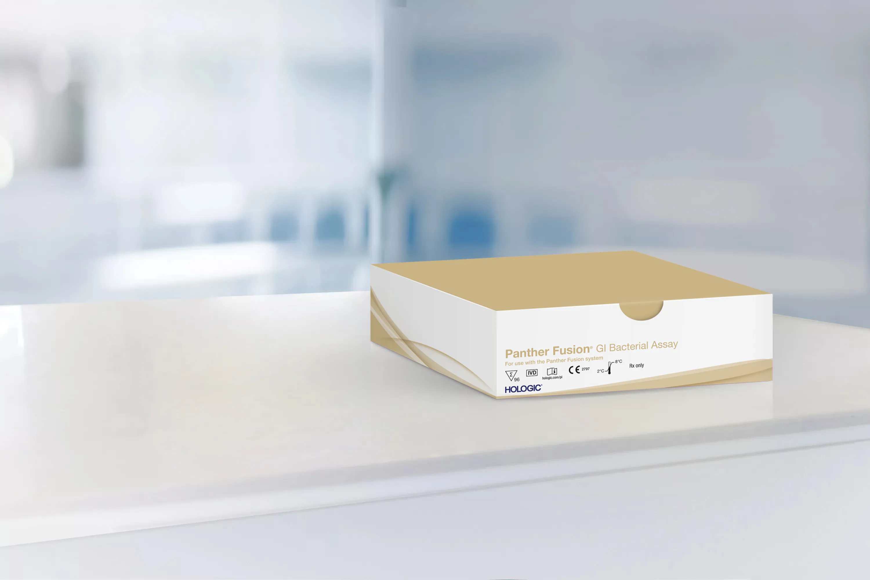 Assaydoos op een tafel in een laboratorium.