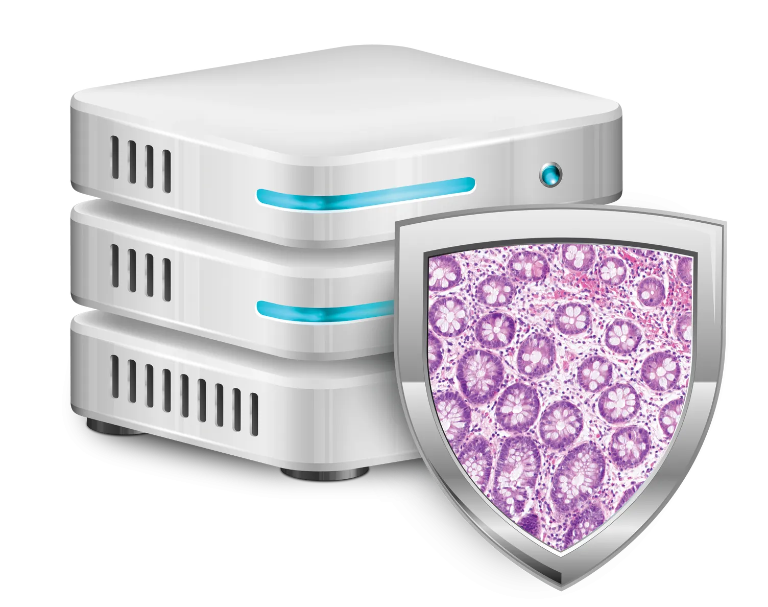 Genius IMS voor histologie op witte achtergrond