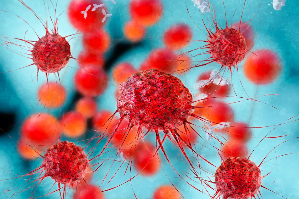 Afbeelding van virale infectie of virus zoals HIV-1