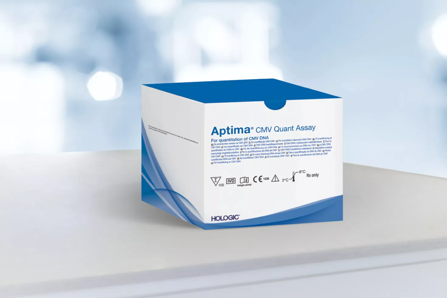 Afbeelding van assaydoos op witte achtergrond