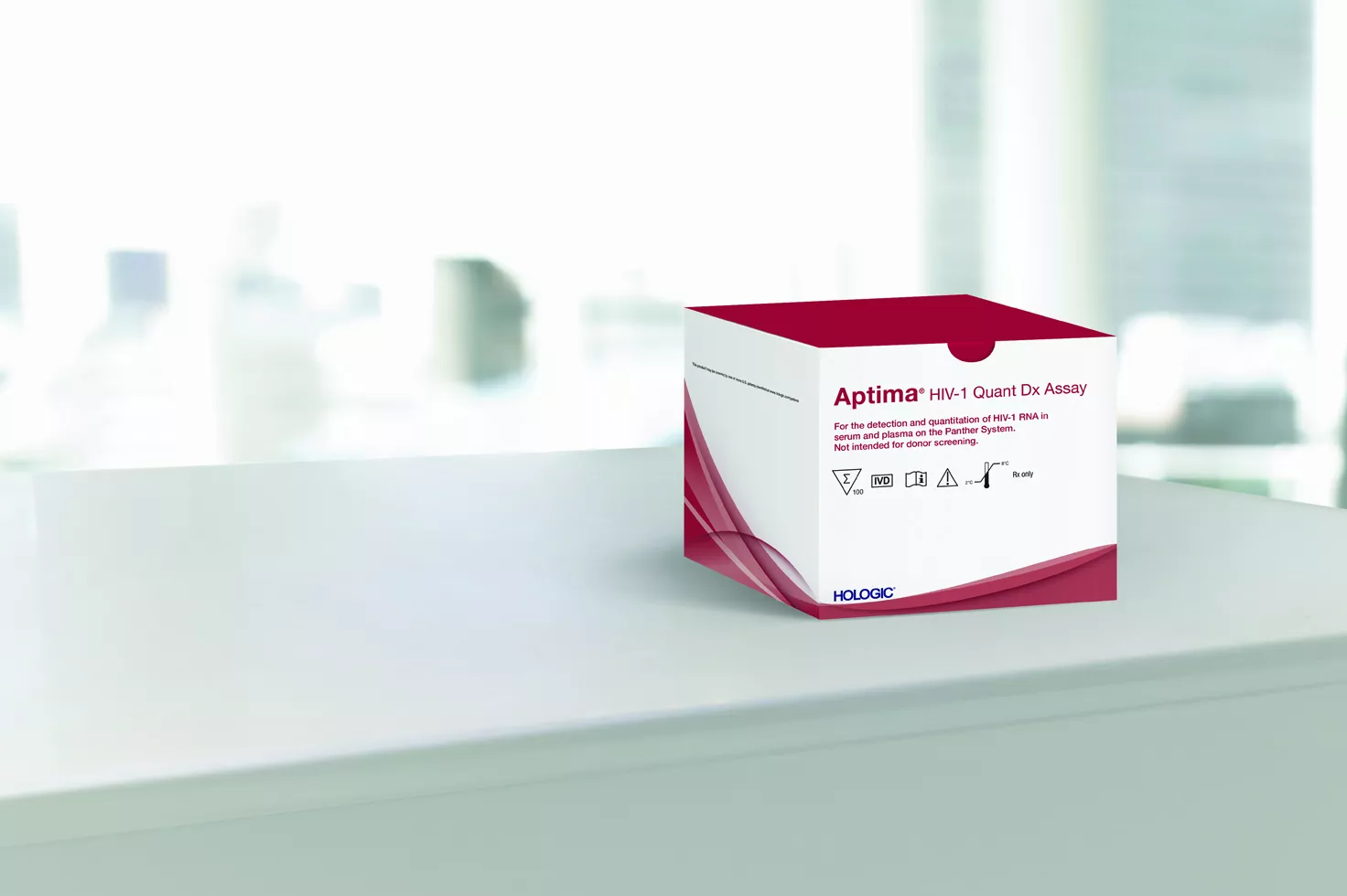 Aptima™ HIV-1 Quant Dx-test op witte achtergrond