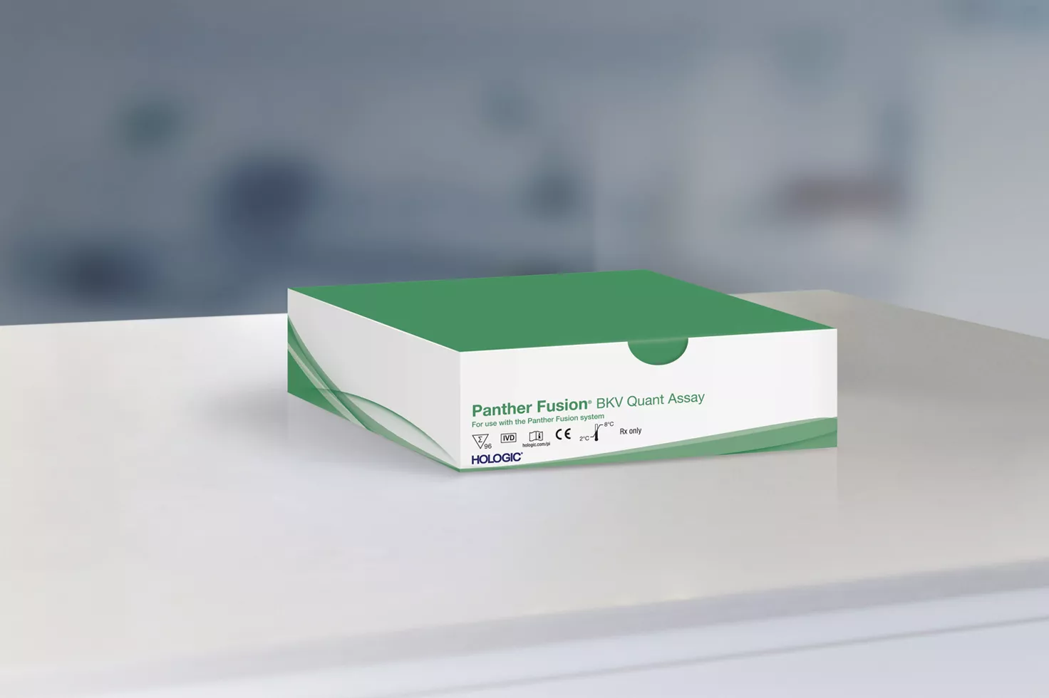 Panther Fusion® BKV quant assay op witte achtergrond