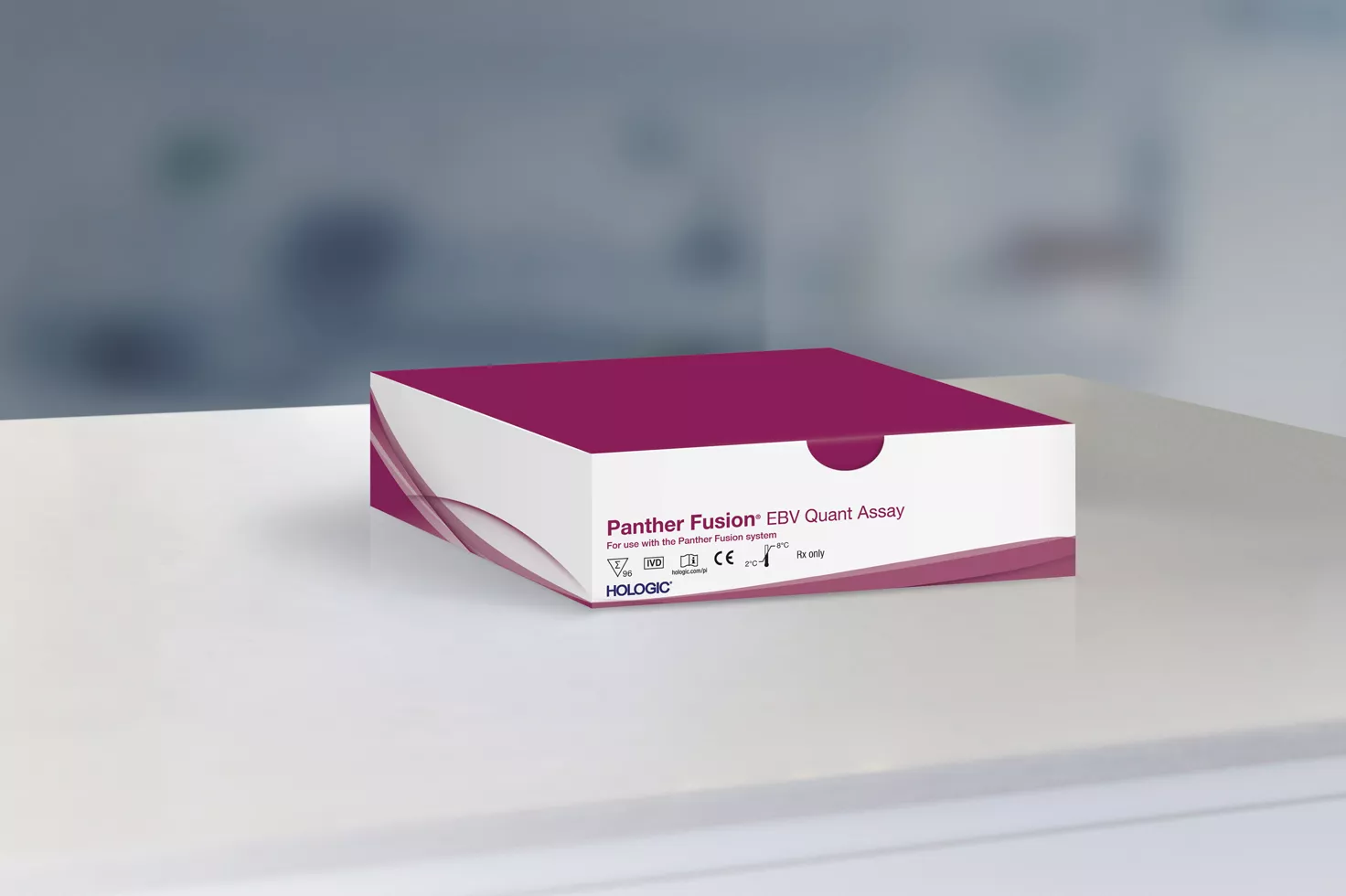Hologic Panther Fusion® EBV quant assay op witte achtergrond