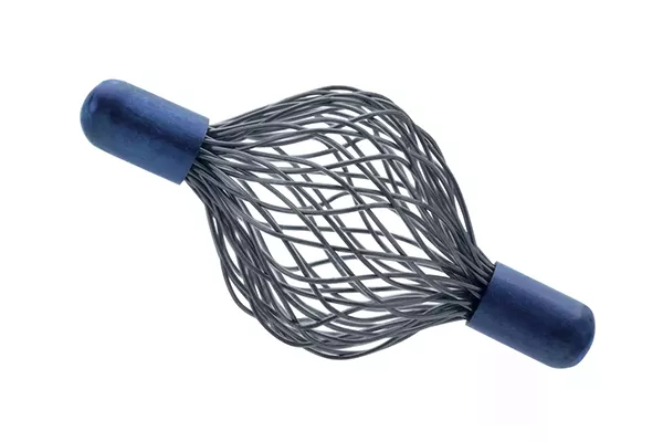 Biopsieplaatsmarkering op witte achtergrond