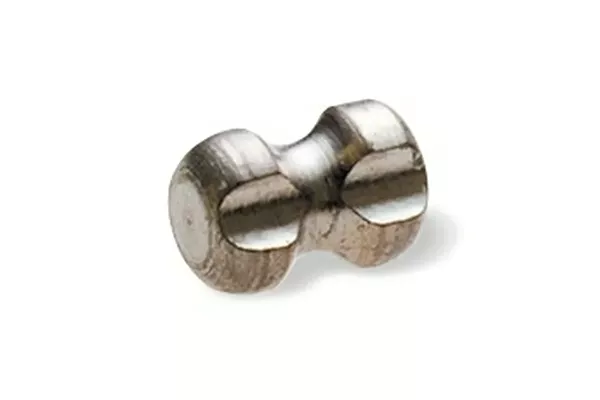 TriMark biopsieplaatsmarkeringen in zandlopervorm op witte achtergrond