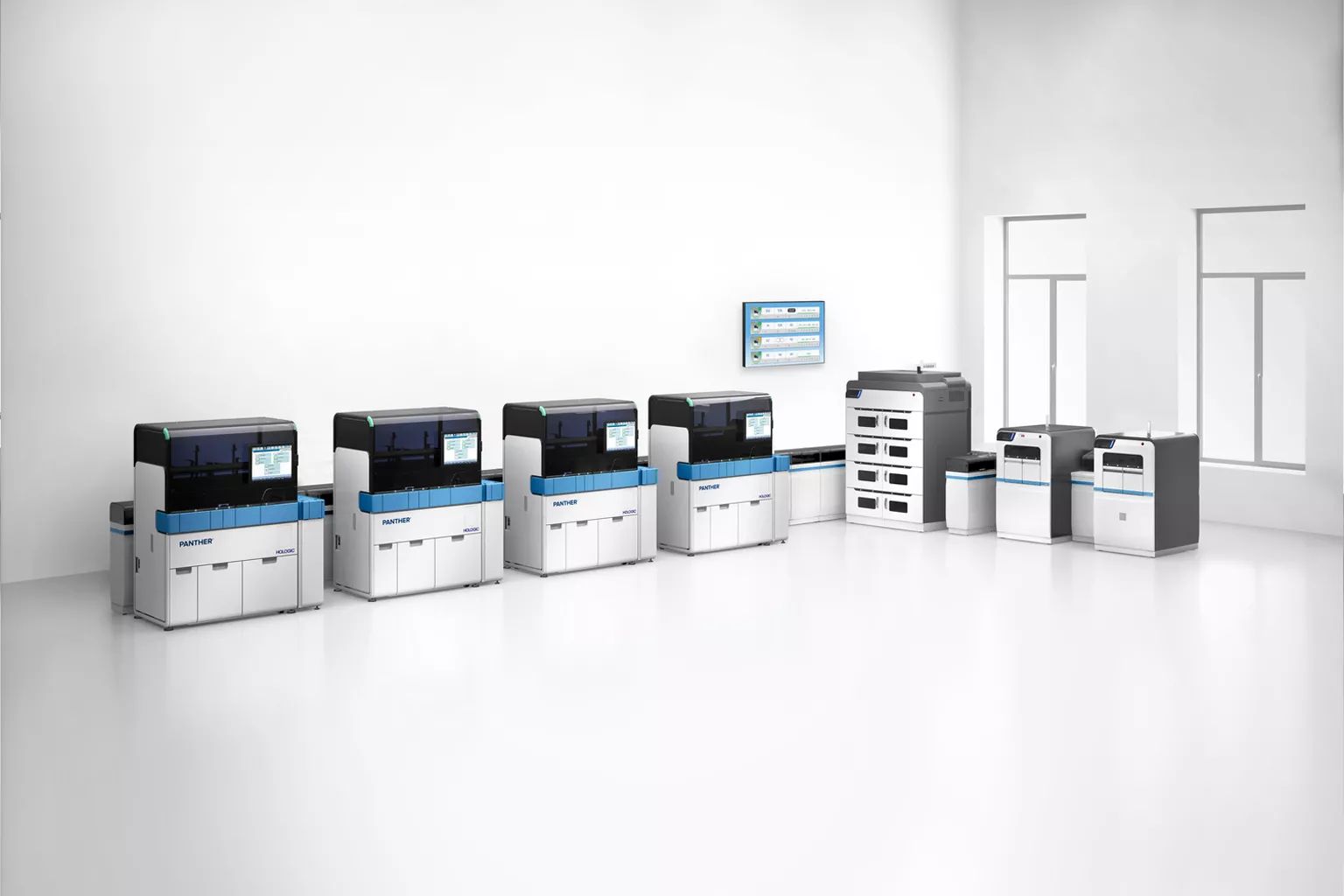 Afbeelding van Hologic Panther-apparatuur op witte achtergrond