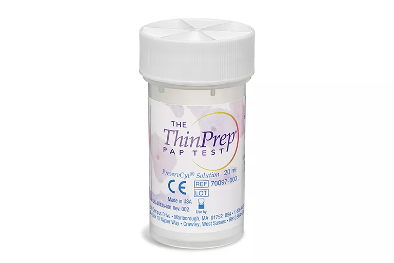 ThinPrep-afnameflacons in een laboratoriumomgeving
